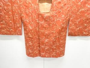 大正ロマン　唐草模様刺繍道行コート